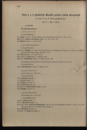 Kaiserlich-königliches Armee-Verordnungsblatt: Personal-Angelegenheiten 19120501 Seite: 86