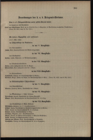 Kaiserlich-königliches Armee-Verordnungsblatt: Personal-Angelegenheiten 19120518 Seite: 5