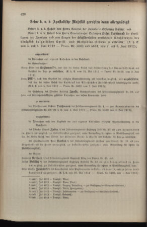 Kaiserlich-königliches Armee-Verordnungsblatt: Personal-Angelegenheiten 19120608 Seite: 2