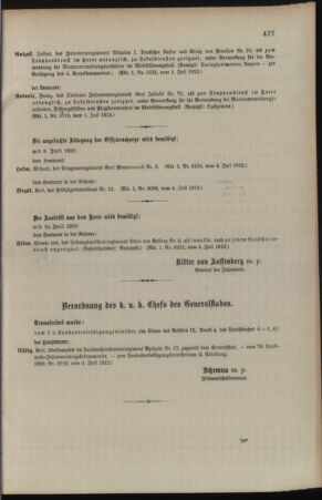 Kaiserlich-königliches Armee-Verordnungsblatt: Personal-Angelegenheiten 19120708 Seite: 11