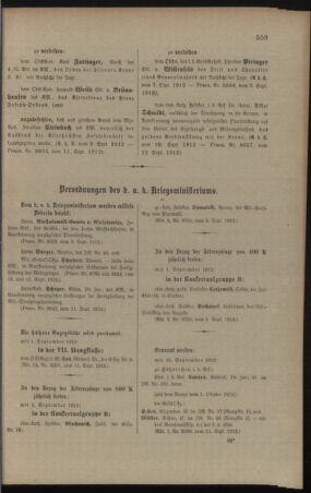 Kaiserlich-königliches Armee-Verordnungsblatt: Personal-Angelegenheiten 19120918 Seite: 3