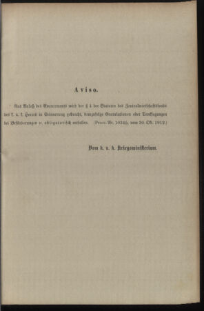 Kaiserlich-königliches Armee-Verordnungsblatt: Personal-Angelegenheiten 19121031 Seite: 15