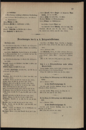 Kaiserlich-königliches Armee-Verordnungsblatt: Personal-Angelegenheiten 19130125 Seite: 3