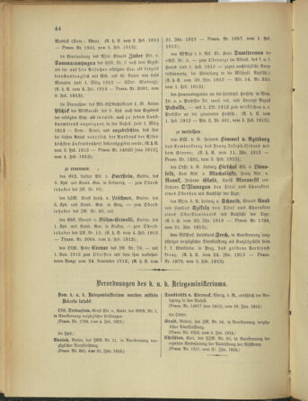 Kaiserlich-königliches Armee-Verordnungsblatt: Personal-Angelegenheiten 19130208 Seite: 2