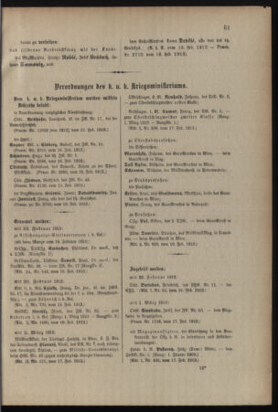 Kaiserlich-königliches Armee-Verordnungsblatt: Personal-Angelegenheiten 19130222 Seite: 3