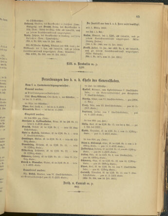 Kaiserlich-königliches Armee-Verordnungsblatt: Personal-Angelegenheiten 19130222 Seite: 7