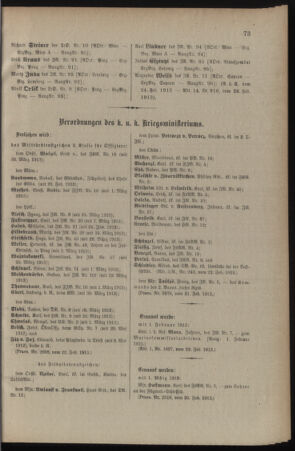 Kaiserlich-königliches Armee-Verordnungsblatt: Personal-Angelegenheiten 19130301 Seite: 5