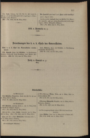 Kaiserlich-königliches Armee-Verordnungsblatt: Personal-Angelegenheiten 19130329 Seite: 5