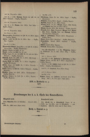 Kaiserlich-königliches Armee-Verordnungsblatt: Personal-Angelegenheiten 19130412 Seite: 9