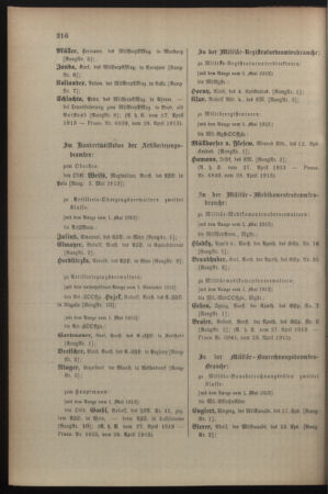 Kaiserlich-königliches Armee-Verordnungsblatt: Personal-Angelegenheiten 19130429 Seite: 58