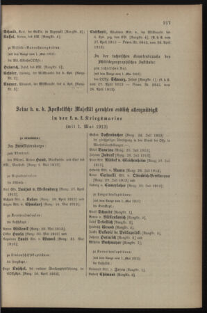 Kaiserlich-königliches Armee-Verordnungsblatt: Personal-Angelegenheiten 19130429 Seite: 59