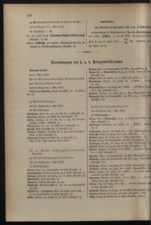 Kaiserlich-königliches Armee-Verordnungsblatt: Personal-Angelegenheiten 19130429 Seite: 62