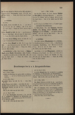 Kaiserlich-königliches Armee-Verordnungsblatt: Personal-Angelegenheiten 19130429 Seite: 73