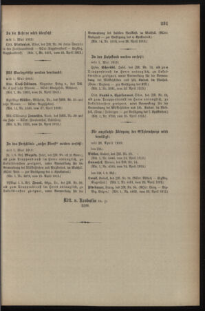 Kaiserlich-königliches Armee-Verordnungsblatt: Personal-Angelegenheiten 19130429 Seite: 75