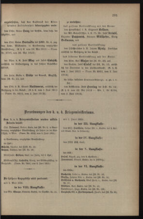 Kaiserlich-königliches Armee-Verordnungsblatt: Personal-Angelegenheiten 19130607 Seite: 3