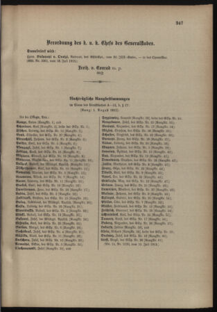 Kaiserlich-königliches Armee-Verordnungsblatt: Personal-Angelegenheiten 19130719 Seite: 7