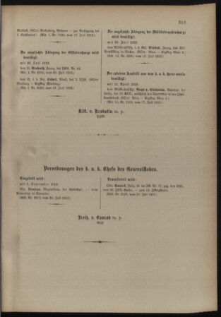 Kaiserlich-königliches Armee-Verordnungsblatt: Personal-Angelegenheiten 19130726 Seite: 11