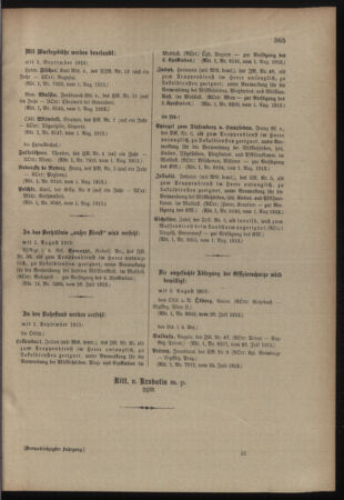 Kaiserlich-königliches Armee-Verordnungsblatt: Personal-Angelegenheiten 19130802 Seite: 5