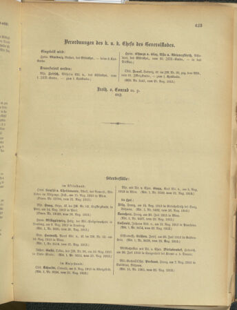 Kaiserlich-königliches Armee-Verordnungsblatt: Personal-Angelegenheiten 19130830 Seite: 7