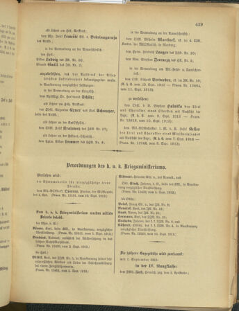 Kaiserlich-königliches Armee-Verordnungsblatt: Personal-Angelegenheiten 19130913 Seite: 3