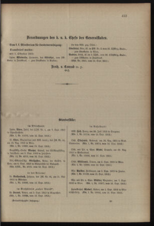 Kaiserlich-königliches Armee-Verordnungsblatt: Personal-Angelegenheiten 19130920 Seite: 9