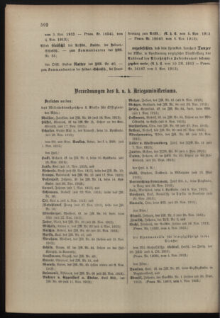 Kaiserlich-königliches Armee-Verordnungsblatt: Personal-Angelegenheiten 19131108 Seite: 2