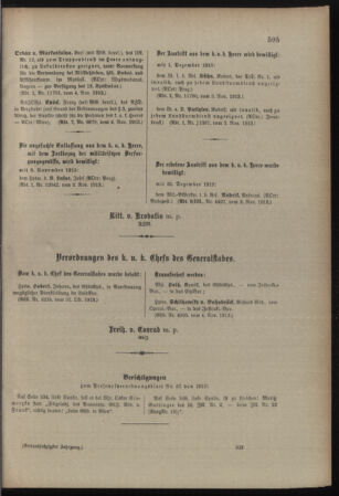 Kaiserlich-königliches Armee-Verordnungsblatt: Personal-Angelegenheiten 19131108 Seite: 5