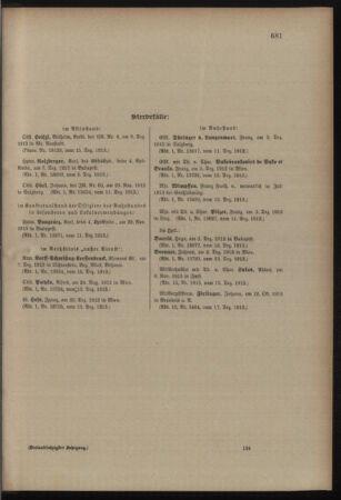 Kaiserlich-königliches Armee-Verordnungsblatt: Personal-Angelegenheiten 19131220 Seite: 9