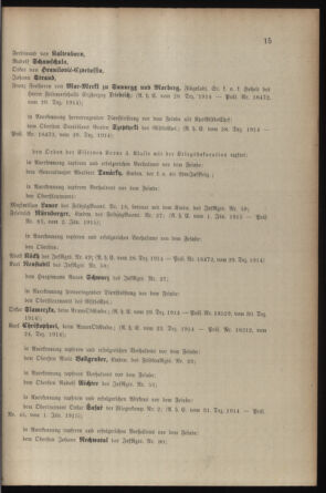 Kaiserlich-königliches Armee-Verordnungsblatt: Personal-Angelegenheiten 19150106 Seite: 3