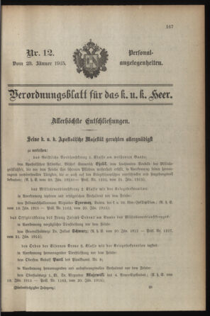 Kaiserlich-königliches Armee-Verordnungsblatt: Personal-Angelegenheiten 19150123 Seite: 11