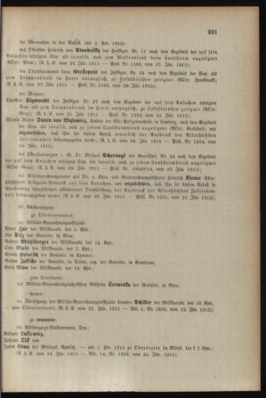 Kaiserlich-königliches Armee-Verordnungsblatt: Personal-Angelegenheiten 19150130 Seite: 13