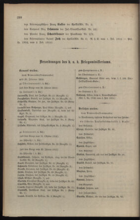 Kaiserlich-königliches Armee-Verordnungsblatt: Personal-Angelegenheiten 19150208 Seite: 10