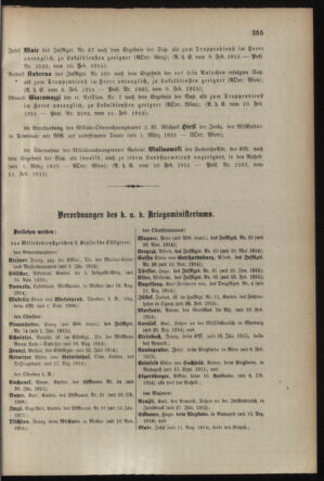 Kaiserlich-königliches Armee-Verordnungsblatt: Personal-Angelegenheiten 19150213 Seite: 19