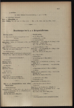 Kaiserlich-königliches Armee-Verordnungsblatt: Personal-Angelegenheiten 19150327 Seite: 23