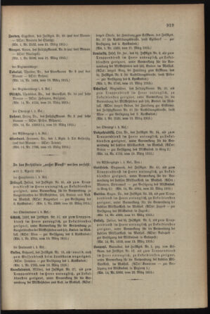 Kaiserlich-königliches Armee-Verordnungsblatt: Personal-Angelegenheiten 19150327 Seite: 25