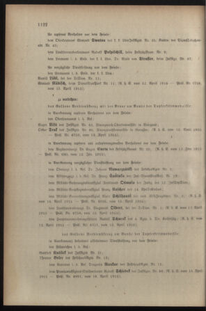 Kaiserlich-königliches Armee-Verordnungsblatt: Personal-Angelegenheiten 19150420 Seite: 10