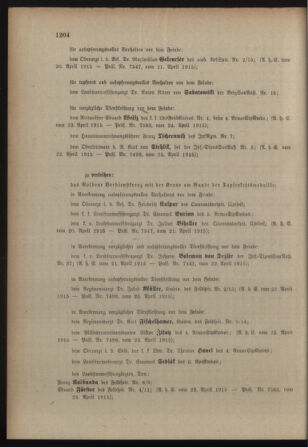 Kaiserlich-königliches Armee-Verordnungsblatt: Personal-Angelegenheiten 19150427 Seite: 10