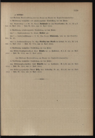 Kaiserlich-königliches Armee-Verordnungsblatt: Personal-Angelegenheiten 19150429 Seite: 7