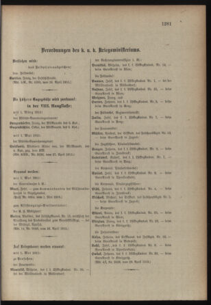 Kaiserlich-königliches Armee-Verordnungsblatt: Personal-Angelegenheiten 19150501 Seite: 3