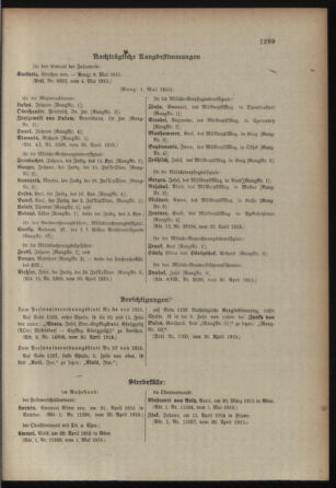 Kaiserlich-königliches Armee-Verordnungsblatt: Personal-Angelegenheiten 19150505 Seite: 11