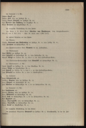 Kaiserlich-königliches Armee-Verordnungsblatt: Personal-Angelegenheiten 19150511 Seite: 7