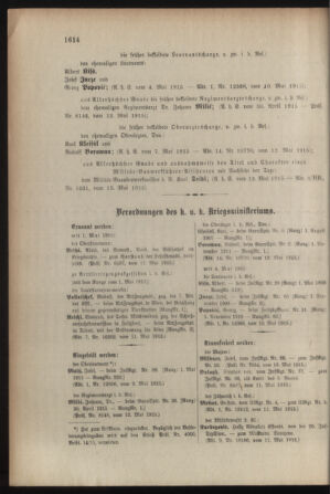 Kaiserlich-königliches Armee-Verordnungsblatt: Personal-Angelegenheiten 19150515 Seite: 28