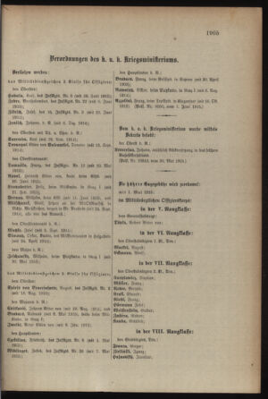 Kaiserlich-königliches Armee-Verordnungsblatt: Personal-Angelegenheiten 19150605 Seite: 39