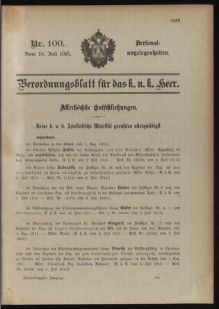 Kaiserlich-königliches Armee-Verordnungsblatt: Personal-Angelegenheiten 19150710 Seite: 35