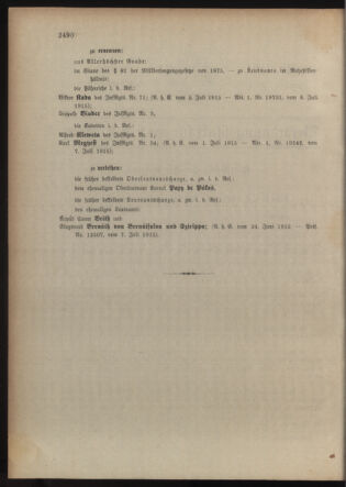 Kaiserlich-königliches Armee-Verordnungsblatt: Personal-Angelegenheiten 19150710 Seite: 36