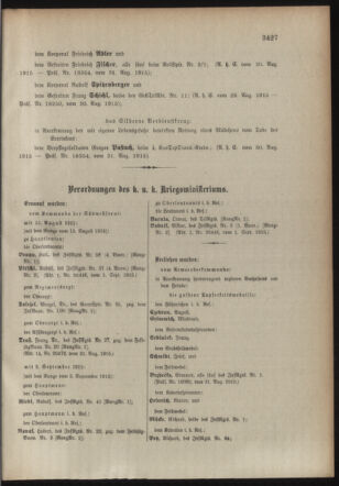 Kaiserlich-königliches Armee-Verordnungsblatt: Personal-Angelegenheiten 19150906 Seite: 15