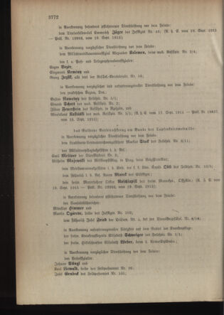 Kaiserlich-königliches Armee-Verordnungsblatt: Personal-Angelegenheiten 19150925 Seite: 14