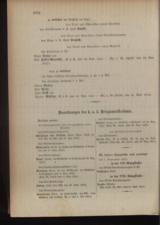 Kaiserlich-königliches Armee-Verordnungsblatt: Personal-Angelegenheiten 19150925 Seite: 34