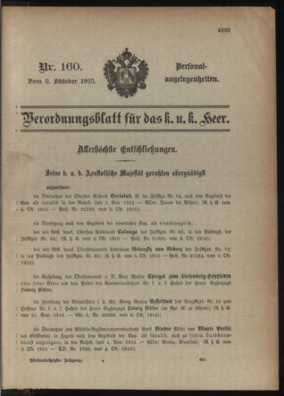 Kaiserlich-königliches Armee-Verordnungsblatt: Personal-Angelegenheiten 19151009 Seite: 31