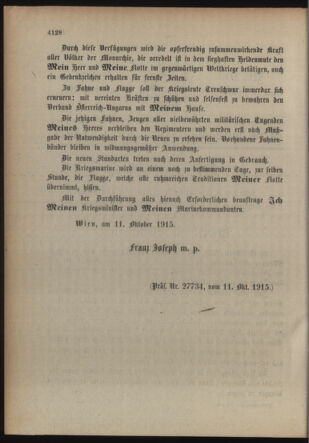 Kaiserlich-königliches Armee-Verordnungsblatt: Personal-Angelegenheiten 19151012 Seite: 2